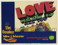 3z152 YELLOW SUBMARINE LC #5 '68 most classic psychedelic All You Need is Love art, The Beatles!
