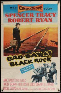 4a057 BAD DAY AT BLACK ROCK 1sh '55 Spencer Tracy tries to find out just what did happen to Kamoko
