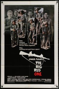 4a092 BIG RED ONE 1sh '80 directed by Samuel Fuller, Lee Marvin, Mark Hamill in WWII!