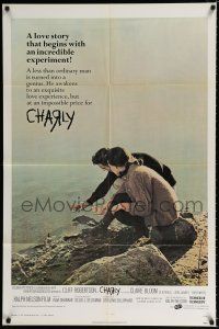 4a162 CHARLY 1sh R70s super low IQ Cliff Robertson is turned into a genius and back again!