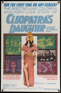 4a177 CLEOPATRA'S DAUGHTER 1sh '63 Il Sepolcro dei re, great art of sexy Debra Paget!