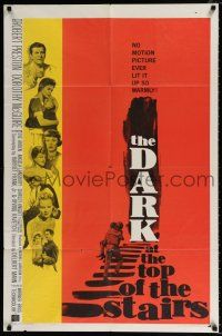 4a221 DARK AT THE TOP OF THE STAIRS 1sh '60 Robert Preston, Dorothy McGuire, William Inge!