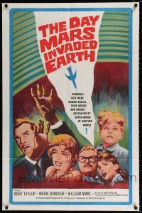 4a226 DAY MARS INVADED EARTH 1sh '63 their bodies & brains were destroyed by alien super-minds!