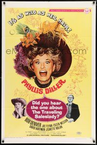 4a252 DID YOU HEAR THE ONE ABOUT THE TRAVELING SALESLADY 1sh '68 Bob Denver, Phyllis Diller!