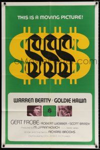 4a005 $ style A 1sh '71 bank robbers Warren Beatty & Goldie Hawn!