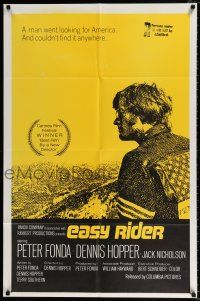 4a281 EASY RIDER int'l 1sh '69 Peter Fonda, Nicholson, biker classic directed by Dennis Hopper!