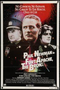 4a325 FORT APACHE THE BRONX 1sh '81 Paul Newman, Edward Asner & Ken Wahl as New York City cops!