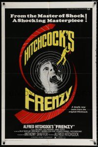 4a336 FRENZY 1sh '72 Anthony Shaffer, Alfred Hitchcock's shocking masterpiece!