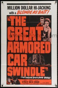 4a370 GREAT ARMORED CAR SWINDLE 1sh '64 English robbery, Peter Reynolds, Joanna Dunham!