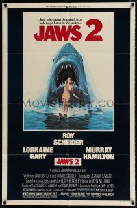 4a455 JAWS 2 1sh '78 just when you thought it was safe to go back in the water!