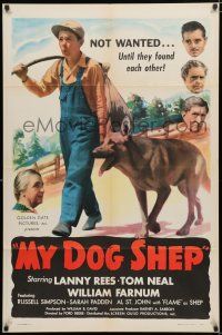 4a581 MY DOG SHEP 1sh '46 boy and his German Shepherd, adventure & romance roam the road!