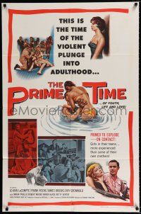 4a676 PRIME TIME 1sh '60 Herschell Gordon Lewis, sexy bad girl!