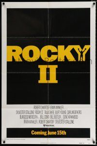 4a715 ROCKY II advance 1sh '79 Sylvester Stallone & Carl Weathers, boxing sequel!