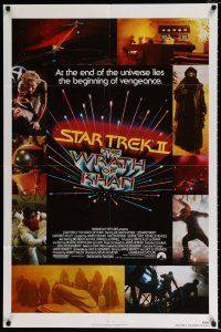 4a821 STAR TREK II 1sh '82 The Wrath of Khan, Leonard Nimoy, William Shatner, sci-fi sequel!