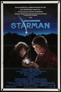 4a825 STARMAN 1sh '84 John Carpenter directed, alien Jeff Bridges & Karen Allen!