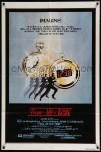 4a888 TIME AFTER TIME int'l 1sh '79 Malcolm McDowell as H.G. Wells, David Warner as Jack the Ripper!