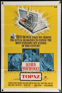 4a900 TOPAZ 1sh '69 Alfred Hitchcock, explosive scandal of this century!