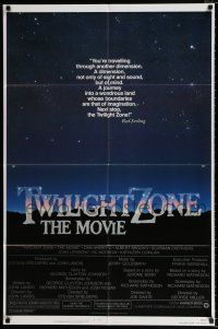 4a921 TWILIGHT ZONE 1sh '83 Joe Dante, Steven Spielberg, John Landis, from Serling TV series