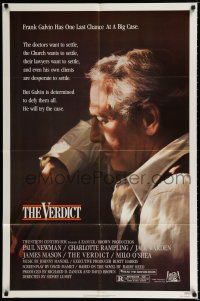 4a950 VERDICT 1sh '82 lawyer Paul Newman has one last chance, written by David Mamet!