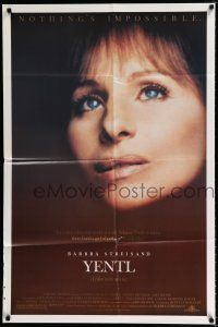 4a986 YENTL 1sh '83 close-up of star & director Barbra Streisand, nothing's impossible!