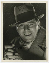 4b033 BEN LYON deluxe 10x13 still '30s portrait in hat holding pipe by Clarence Sinclair Bull!