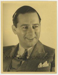 4b034 BEN LYON deluxe 10x13 still '30s portrait in tie & jacket by Clarence Sinclair Bull!