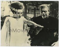 4b197 BRIDE OF FRANKENSTEIN REPRO 11x14 still '90s Elsa Lanchester & Boris Karloff as the monster!