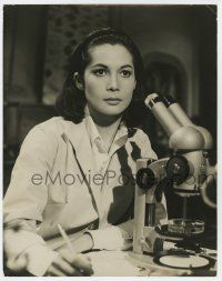 4b064 NANCY KWAN deluxe 11x14 still '64 the sexy actress by microscope in Fate Is The Hunter!