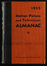 4b020 1955 MOTION PICTURE & TELEVISION ALMANAC hardcover book '55 filled with information!