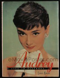 4b318 AUDREY A LIFE IN PICTURES hardcover book '97 illustrated biography of the wonderful star!