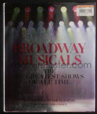4b323 BROADWAY MUSICALS hardcover book '04 full-color images of the greats, Les Miserables, more!
