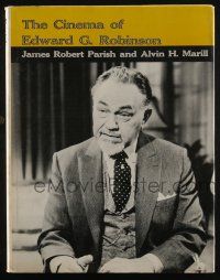 4b329 CINEMA OF EDWARD G. ROBINSON hardcover book '72 an illustrated biography of the star!