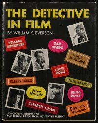 4b337 DETECTIVE IN FILM hardcover book '74 pictorial treasury of screen sleuth!