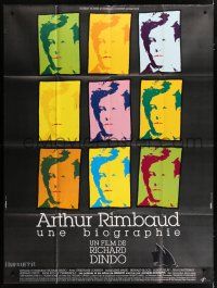 4c509 ARTHUR RIMBAUD UNE BIOGRAPHIE French 1p '91 cool Andy Warhol-like art by Philippe!