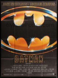 4c518 BATMAN French 1p '89 Michael Keaton, Jack Nicholson, directed by Tim Burton!