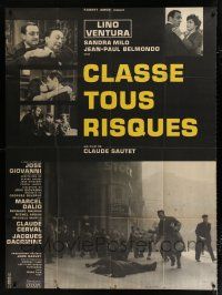 4c525 BIG RISK French 1p '63 Classe tous risques, Lino Ventura, Jean-Paul Belmondo, the big crime!