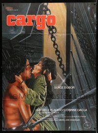 4c555 CARGO French 1p '81 sexy art of passionate lovers in boiler room!