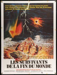 4c577 DAMNATION ALLEY French 1p '77 Jan-Michael Vincent, cool different post-apocalyptic artwork!
