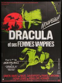 4c600 DRACULA French 1p '73 great different image of vampire Jack Palance reaching for YOU!