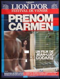 4c625 FIRST NAME: CARMEN French 1p '83 Jean-Luc Godard, sexy naked Maruschka Detmers in shower!