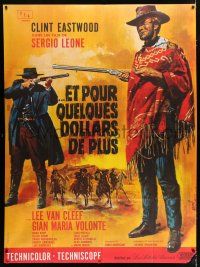 4c633 FOR A FEW DOLLARS MORE French 1p R70s Sergio Leone, art of Clint Eastwood by Jean Mascii!