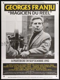 4c654 GEORGES FRANJU MAGICIEN DU REEL French 1p '92 great candid image of the director at camera!