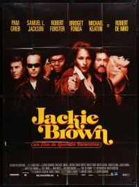 4c723 JACKIE BROWN French 1p '98 Quentin Tarantino, Pam Grier, Samuel L. Jackson, De Niro, Fonda