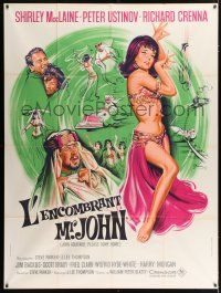 4c727 JOHN GOLDFARB, PLEASE COME HOME French 1p '65 Grinsson art of sexy dancer Shirley MacLaine!