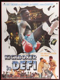 4c731 KICKBOXER KING French 1p '92 cool image of real life martial artists over city!