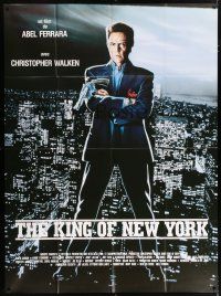 4c736 KING OF NEW YORK French 1p '91 best image of Christopher Walken, directed by Abel Ferrara!