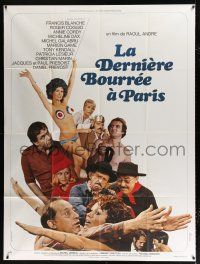 4c743 LA DERNIERE BOURREE A PARIS French 1p '73 The Last Drunk to Paris, great cast montage!