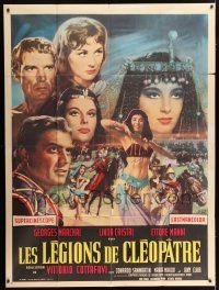 4c765 LEGIONS OF THE NILE French 1p '60 Italian Egypt epic, sexy Linda Cristal, different montage!