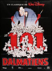 4c836 ONE HUNDRED & ONE DALMATIANS French 1p R90s most classic Walt Disney canine family cartoon!