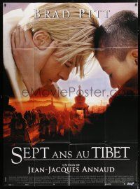 4c906 SEVEN YEARS IN TIBET French 1p '97 Brad Pitt, directed by Jean-Jacques Annaud